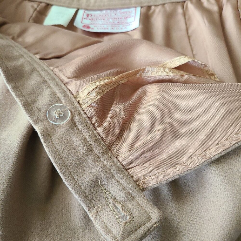 Pendleton 100% Virgin Wool Pencil Skirt – Camel, Size 6 Petite - Picture 6 of 8